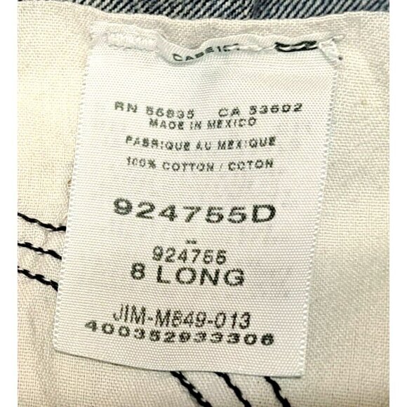 Cabela's Women's 8 Long Cotton Jeans 34" Inseam Medium Wash - Picture 6 of 7